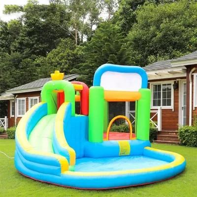 Outdoor Sports Inflatable Bouncer for Children with Pool Slide