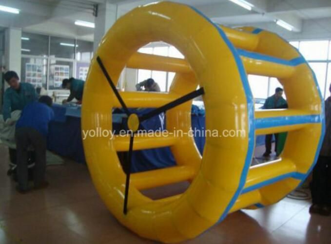 Inflatable Water Wheel Roller for Pool or Lake