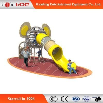 Amusement Outdoor Climbing Net Elephant Slide Playground