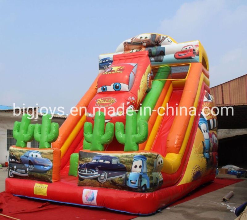 Commercial Kids Water Slide Tropical Palm Tree Cheap Inflatable Water Slide with Pool for Kids and Adult