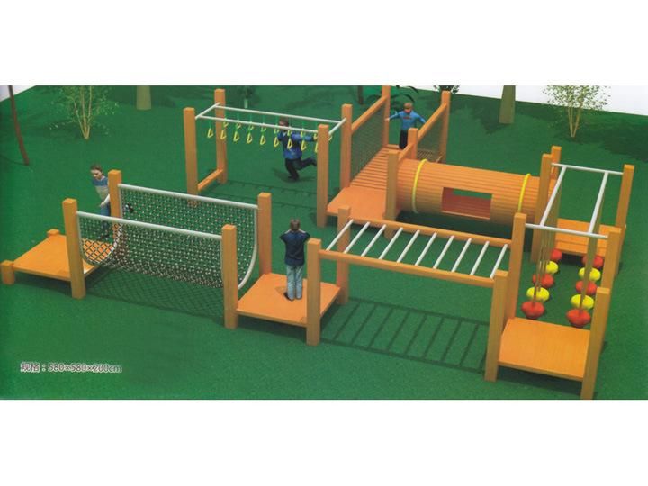 Gymnastic Preschool Outdoor Wooden Fitness Equipment for Kids Funny Adventure Kindergarten Equipment