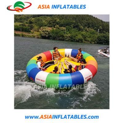 Factory Price Commercial Grade Inflatable Flying Crazy UFO Towable Boat