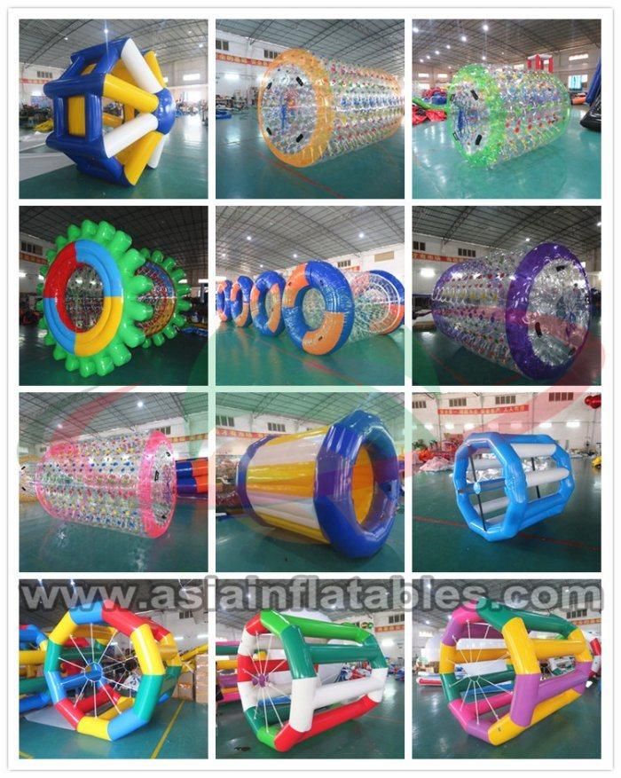 Colorful PVC Inflatable Roller Tube Hamster Wheel Wholesale for Water Games