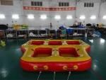 Inflatable 5 People Donut Boat Ride Towable Water Boat Fly Tube