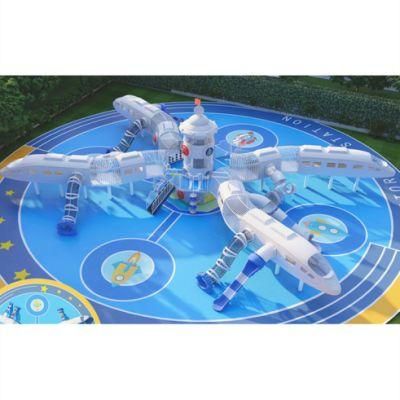 Outdoor Park Kids Playground Equipment Space Series Climbing Slide Yq30