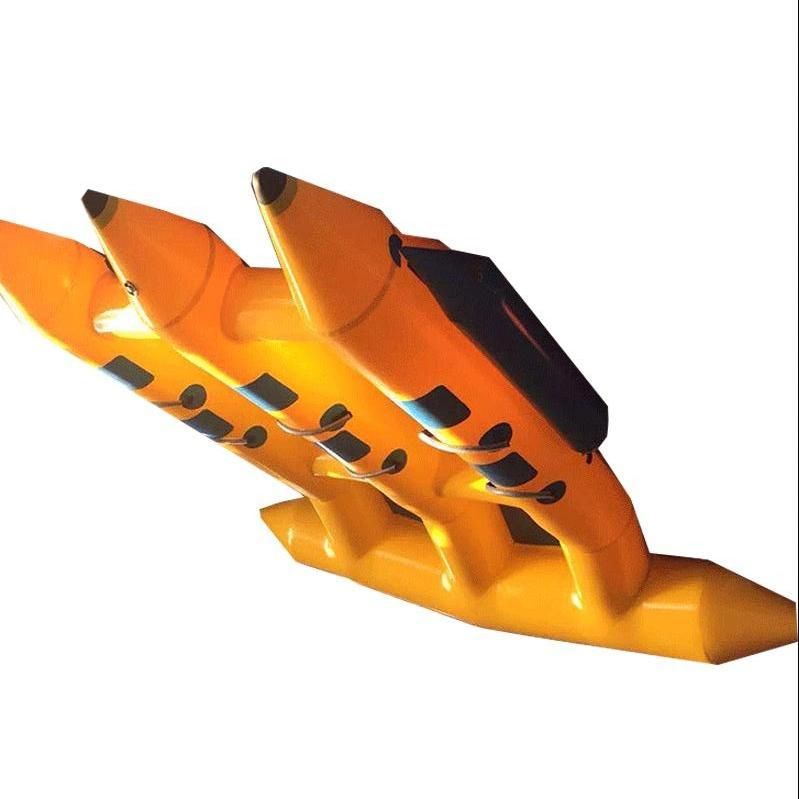 Fly Fishing Inflatable Banana Boat Water Rod for Flies Towable Reel Tube Toy RC Control Roe Trout Seat Toys Sport Flying Fish