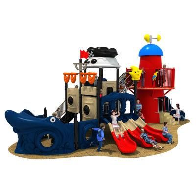 Custom Outdoor Playground Pirates Ship Slide Kids Amusement Equipment