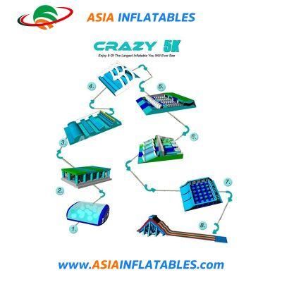 Insane Inflatable 5K Obstacle Inflatable 5K Color Run Festival Obstacle The Extreme Insane Inflatable Run Games