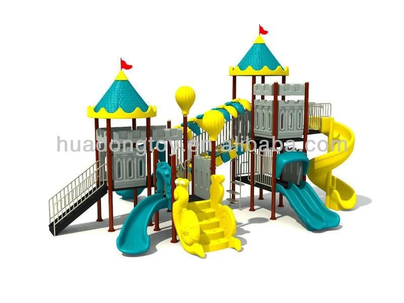 Huadong Plastic Kids Outdoor Play Castle Playground Slides