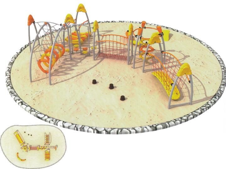 Large Size Outside Steel Climbing Playground for Kids