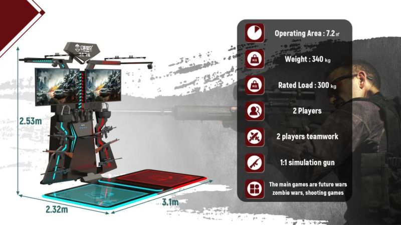 9d Shooting Vr 9d Vr Motion Platform Vr Fps