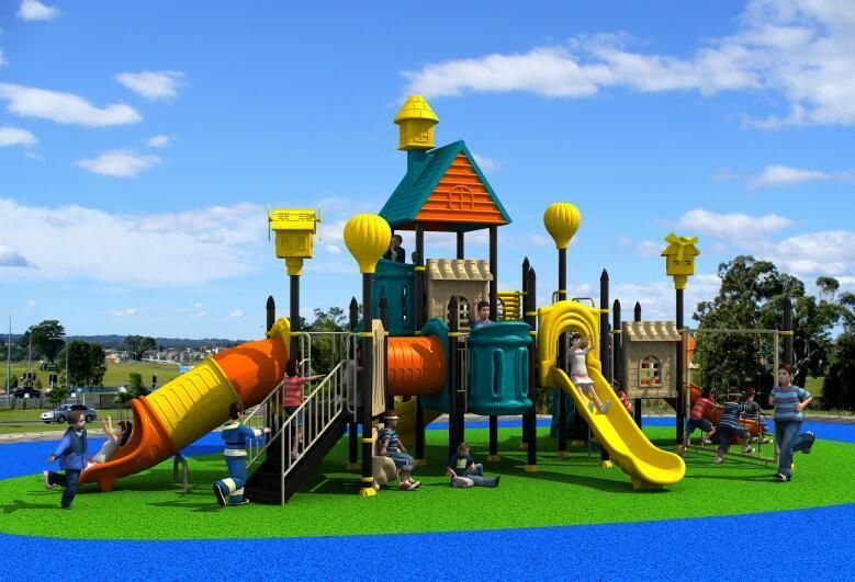 Large Colorful Outdoor Slide Children Playground Set