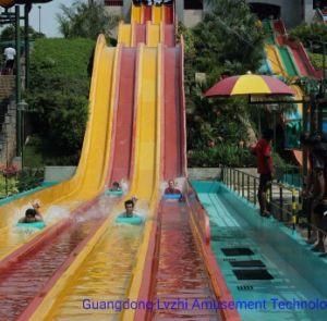10m High 4-Lane Colorful Race Water Slide for Aqua Park (WS-050)