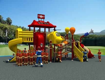 Outdoor Fire Man Collection Kids Park Playground Slide