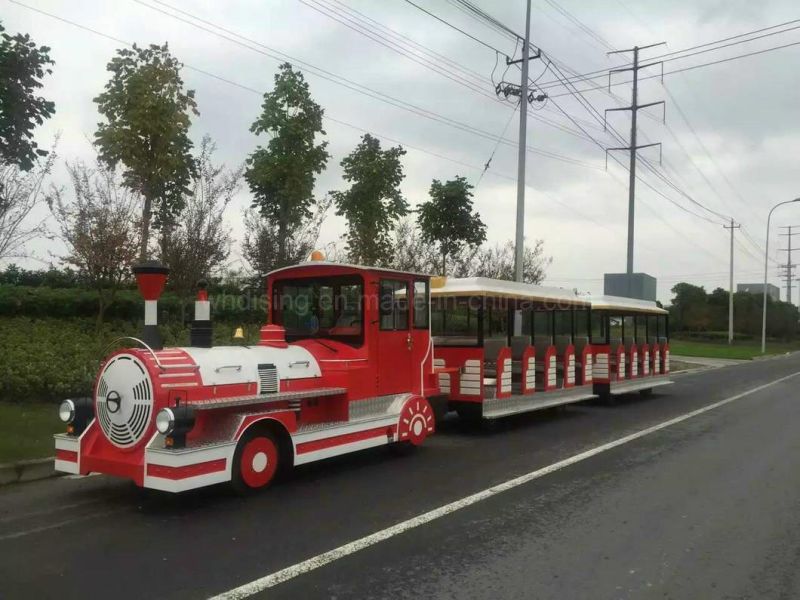 58 Seats Trackless Train with 72V 550A Curtis Controller