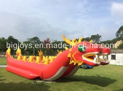 PVC Inflatable Double /Single Line Colorful Dragon Boat with Cheap Price for Sales