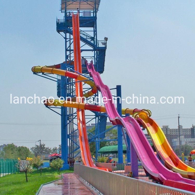 China Water Park Equipment Crazy High Speed Water Slide