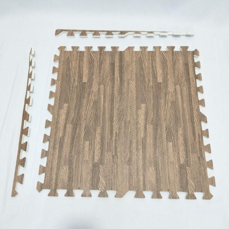 Different Wooden Colours Interlocking EVA Foam Flooring Cover Tiles