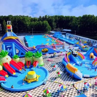2022 Amusement Park Custom Water Park Inflatable Water Park with Water Games