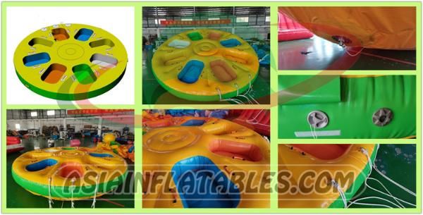 8 Person Spinning Boat Inflatable Disco Boat Twister Lounge