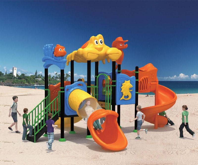 Residential Playground Equipment Placstic Slide Playground Outdoor Play Surface (TY-70162)