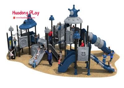 Outdoor Children Large Plastic Game Pipeline Slide Playground