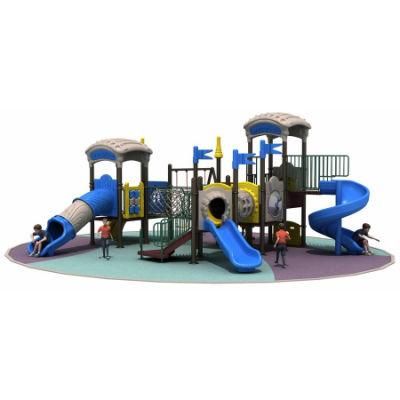 New Design Luxury Children Kids Plastic Outdoor Playground Climbing Plastic Slide