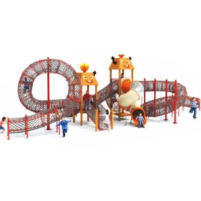 Amusement Park Plastic Slide Kids Outdoor Playground Climbing Net Equipment