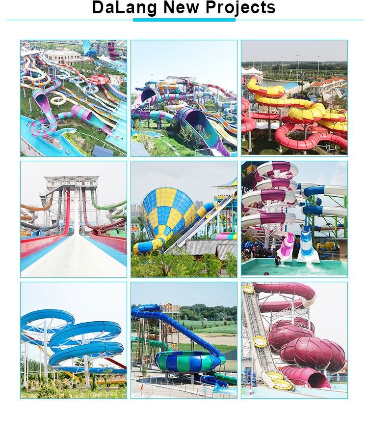 Fiberglass Playground Equipment Water Slide Park Equipment Pool