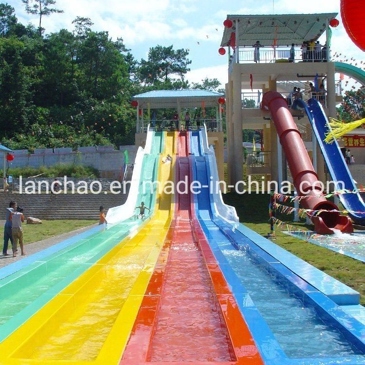 3-Lane Competition Rainbow Water Slide for Aqua Park