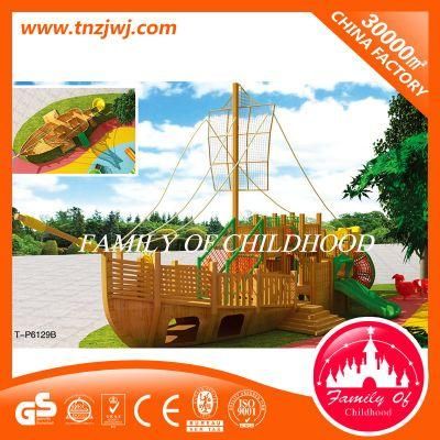GS/Ce Kid Wooden Outdoor Playground Equipment Slide for Park