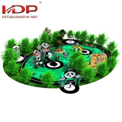 Pandas Theme Large Children Fun Multi Functional Outdoor Playground Park