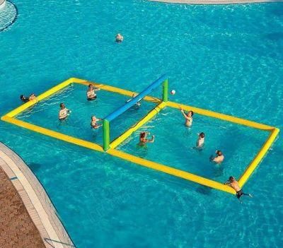 Outdoor Floating Court Inflatable Volleyball Field Inflatable Water