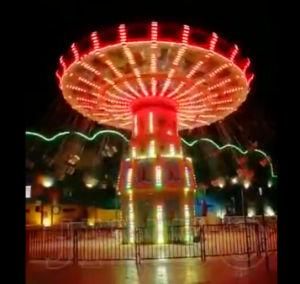 Customized LED Light Colorful 36p Big Swing Flying Chair