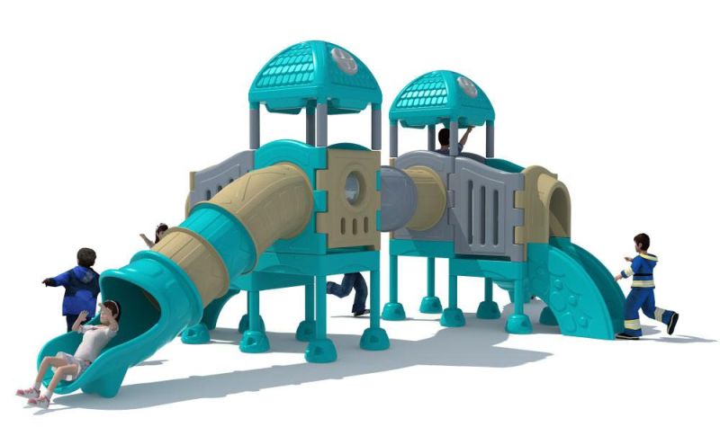Full Plastic Kids Playground Outdoor Playhouse Equipment