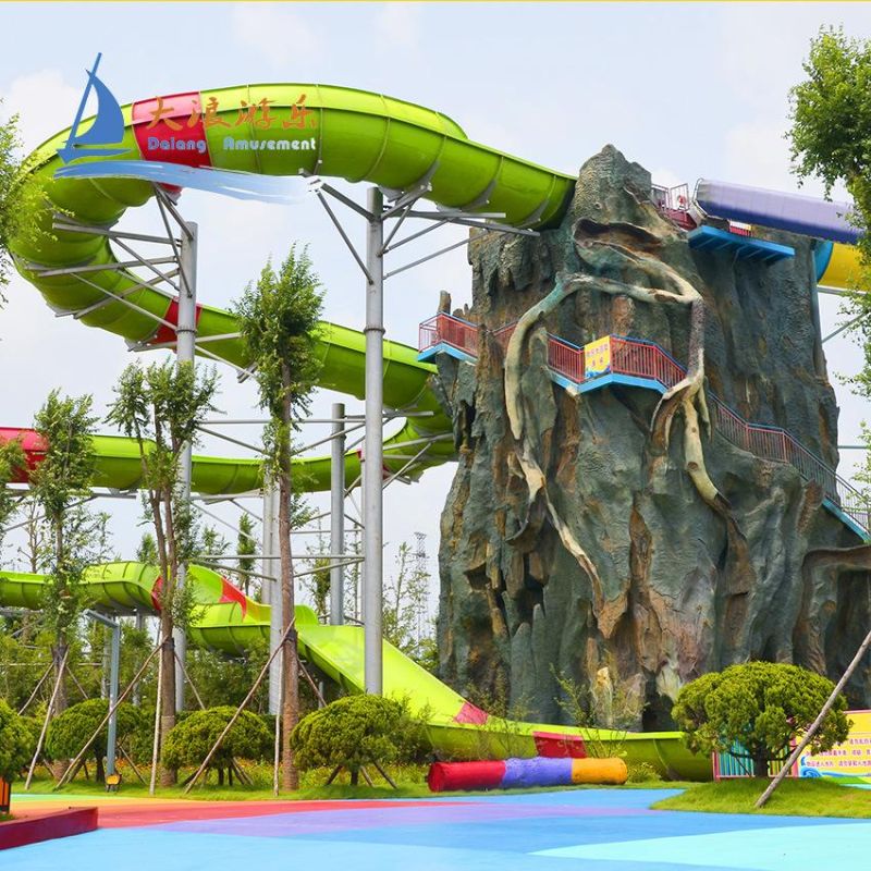 Hot Large Water Slide Outdoor Play Park Equipment Wholesale Price