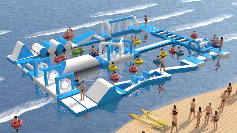 Summer Water Inflatable Amusement Park Commercial Water Park Funny Water Obstacle Course
