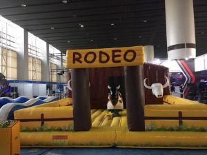 Rodeo Theme Outdoor Playground Commercial Inflatable Castle Bouncer with UL Certificate