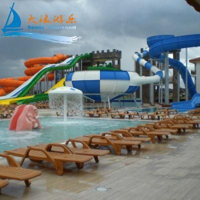 Playground Water Park Spiral Combination Slide