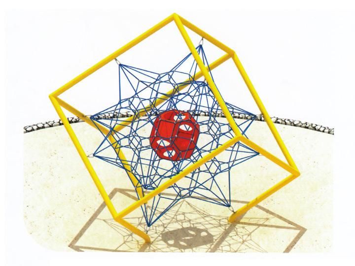 Large Size Children Outside Metal Climbing Fitness Equipment