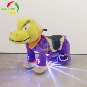 Easyfun Walking Animal Ride on Toy Plush Motorized Animals Stuffed Electric Animal Ride