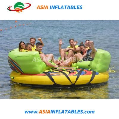 New Commercial Water Sport Aqua Rocket Crazy UFO Inflatable Towable Tube 6-8 Person