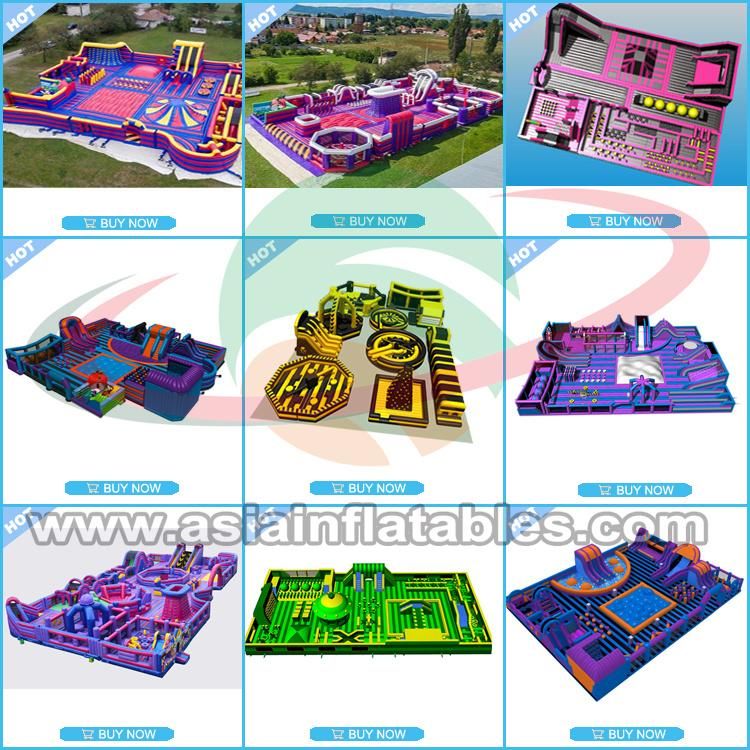 Indoor Inflatable Theme Park Bouncer Slide Trampoline Park for Kids