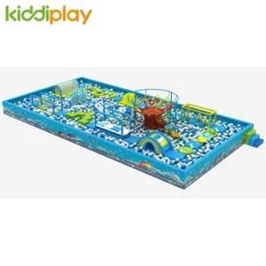 Indoor Playground Kids Soft Equipent with Climbing Crochet Equipment with Big Ball Pool for Sale