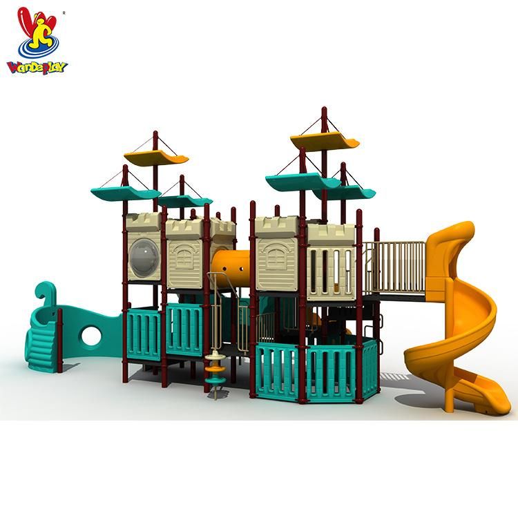 Amusement Park Playsets Kindergarten Kids Toy Children Water Park Slide Games Corsair Boat Outdoor Kids Slide Playground Plastic Equipment Children Playground