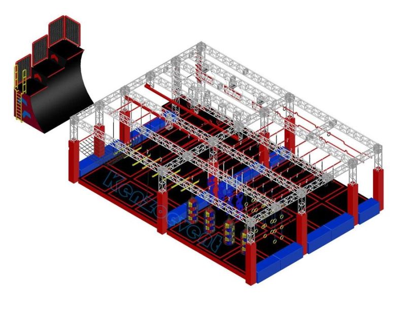Indoor Playground Gym Fitness Equipment Outdoor Obstacle Course
