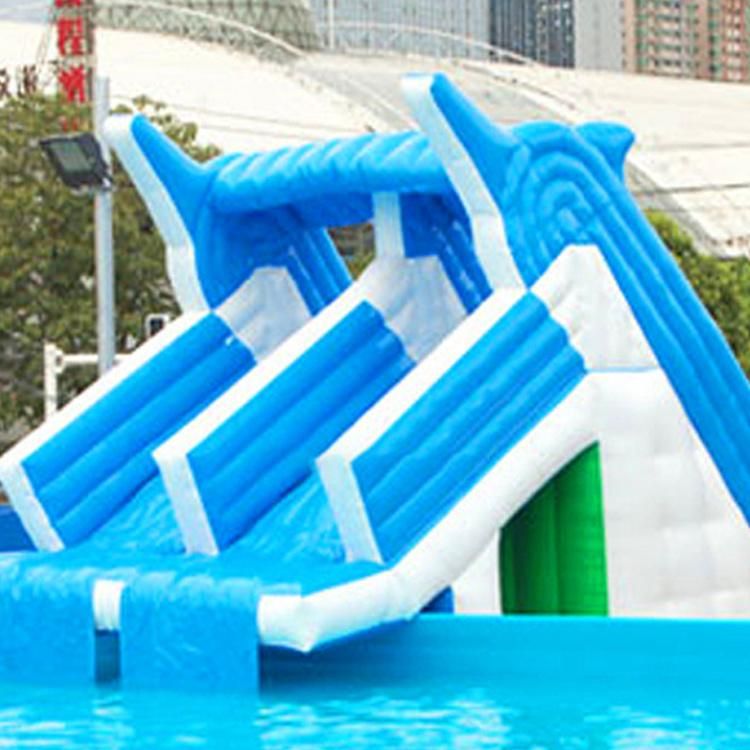 Multi Person Inflatable Water Slide Water PVC Inflatable Park for Kids