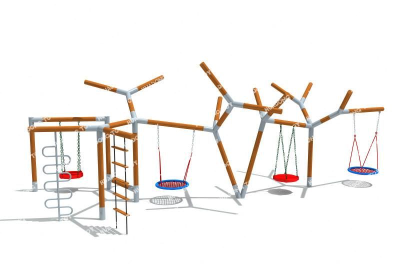 Amusement Equipment Playground Outdoor Swing