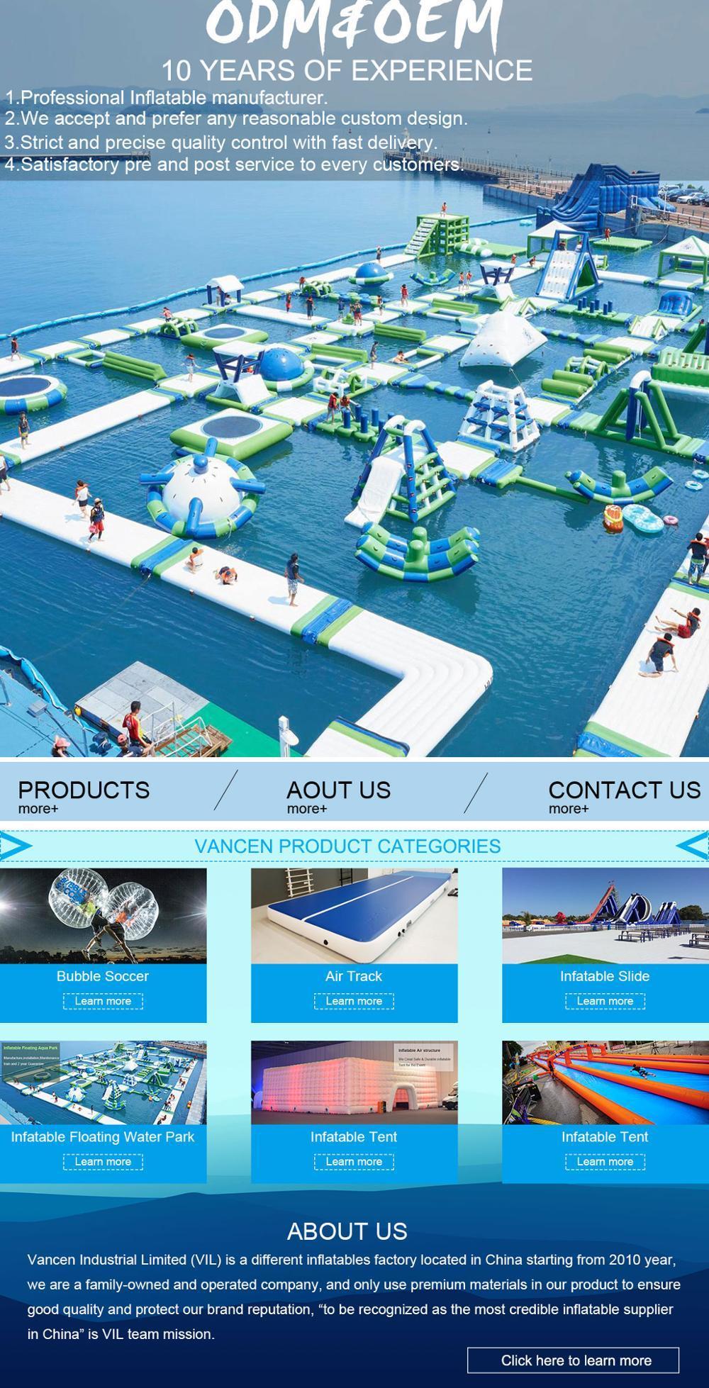 35m X 40m Giant Water Park Inflatable Water Obstacle Course, Inflatable Pool Obstacle, Resort Entertainment Park