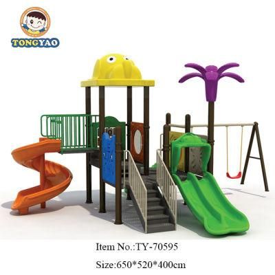 Multifunction Outdoor Swing and Slide Playground for Kids